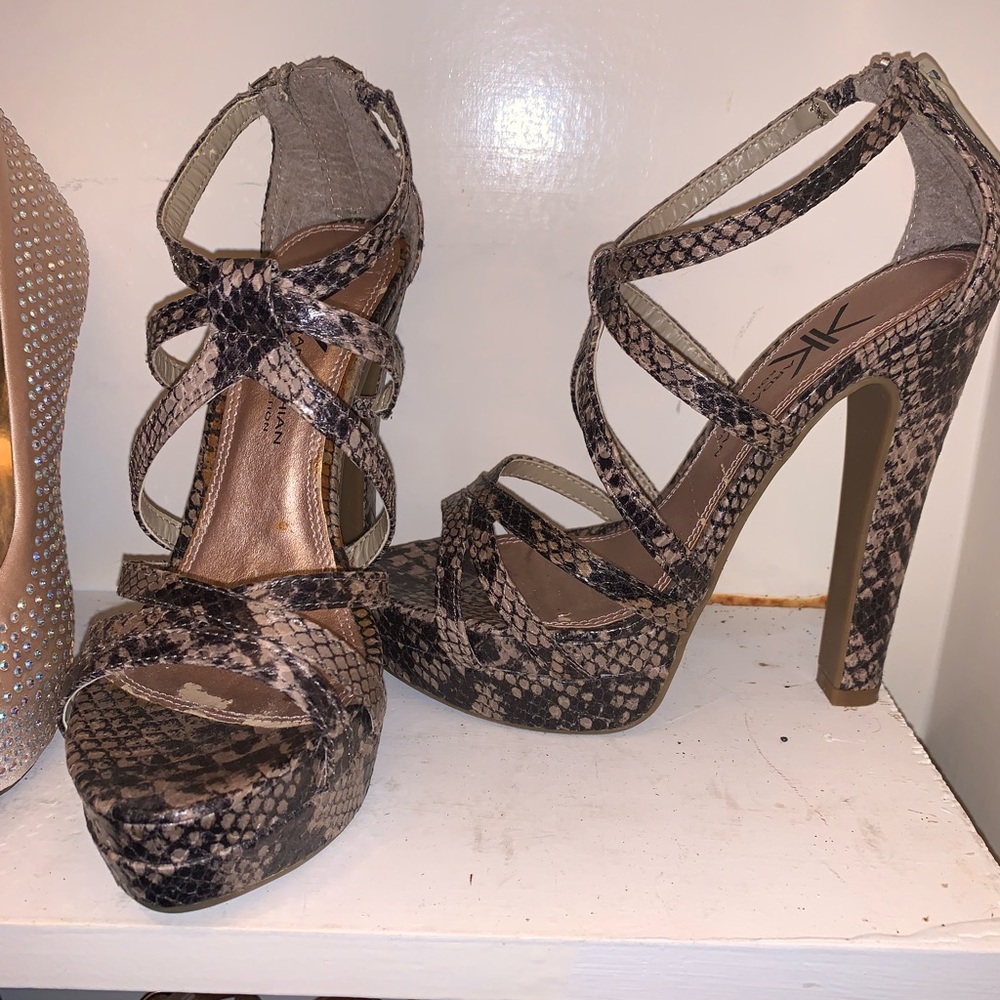 Kardashian Kollection Python heels